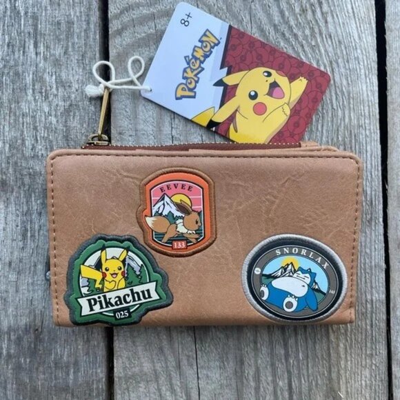 NWT Loungefly Pokémon Camper Patch Backpack & Wallet Set - Picture 6 of 7